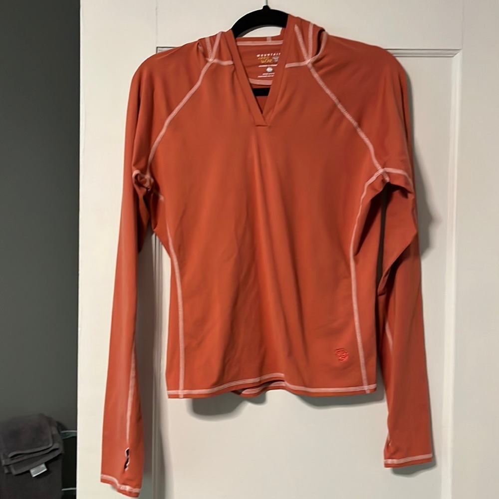 Athleta Orange Long Sleeve Women's Top